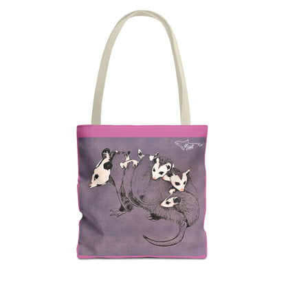 Pink Opossum Tote Bag (AOP)