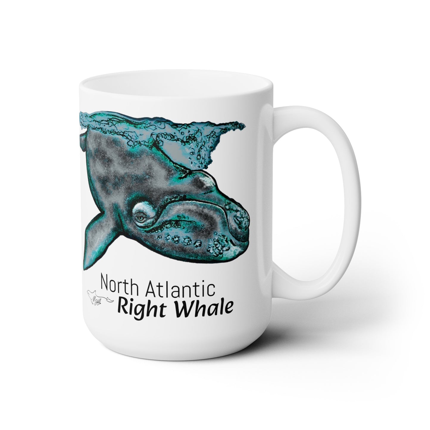 North Atlantic Right Whale Ceramic Mug 15oz