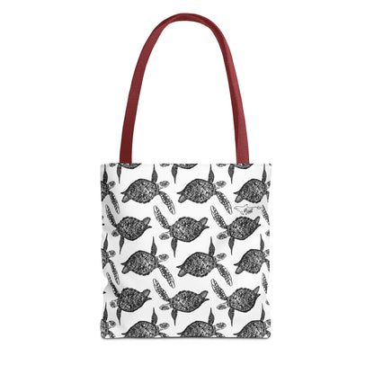 Sea Turtle Tote Bag White(AOP)