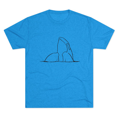 Orca Whale Unisex Tri-Blend Crew Tee