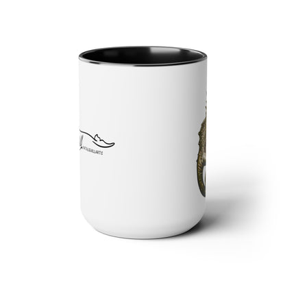 Sea Horse Two-Tone Coffee Mugs, 15oz