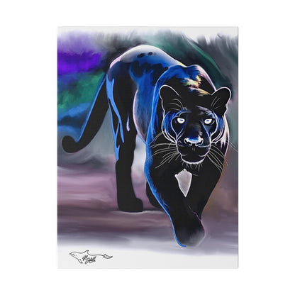 Black Panther Matte Canvas, Stretched, 0.75"