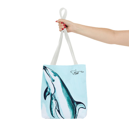 Pacific White Sided Dolphin Tote Bag (AOP)