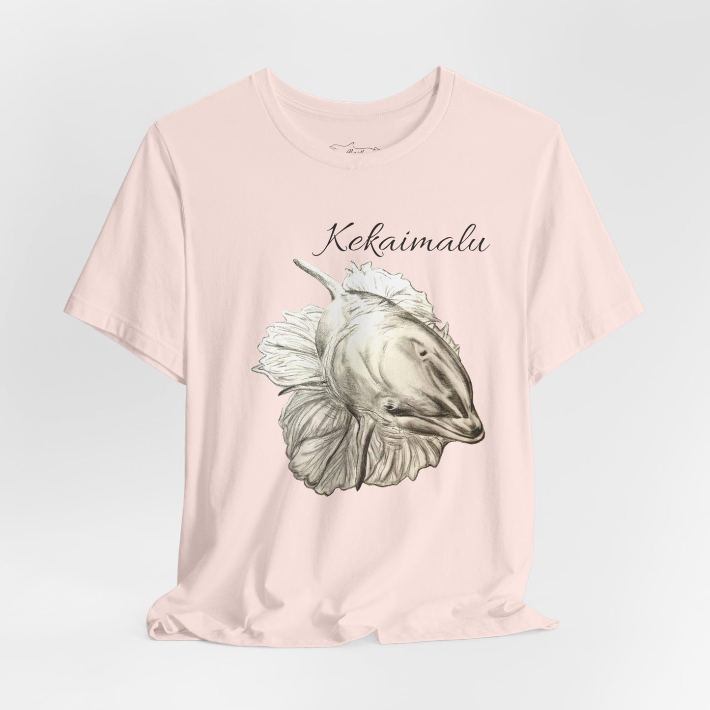 Kekaimalu Wholphin and Naupaka flower Unisex Jersey Short Sleeve Tee