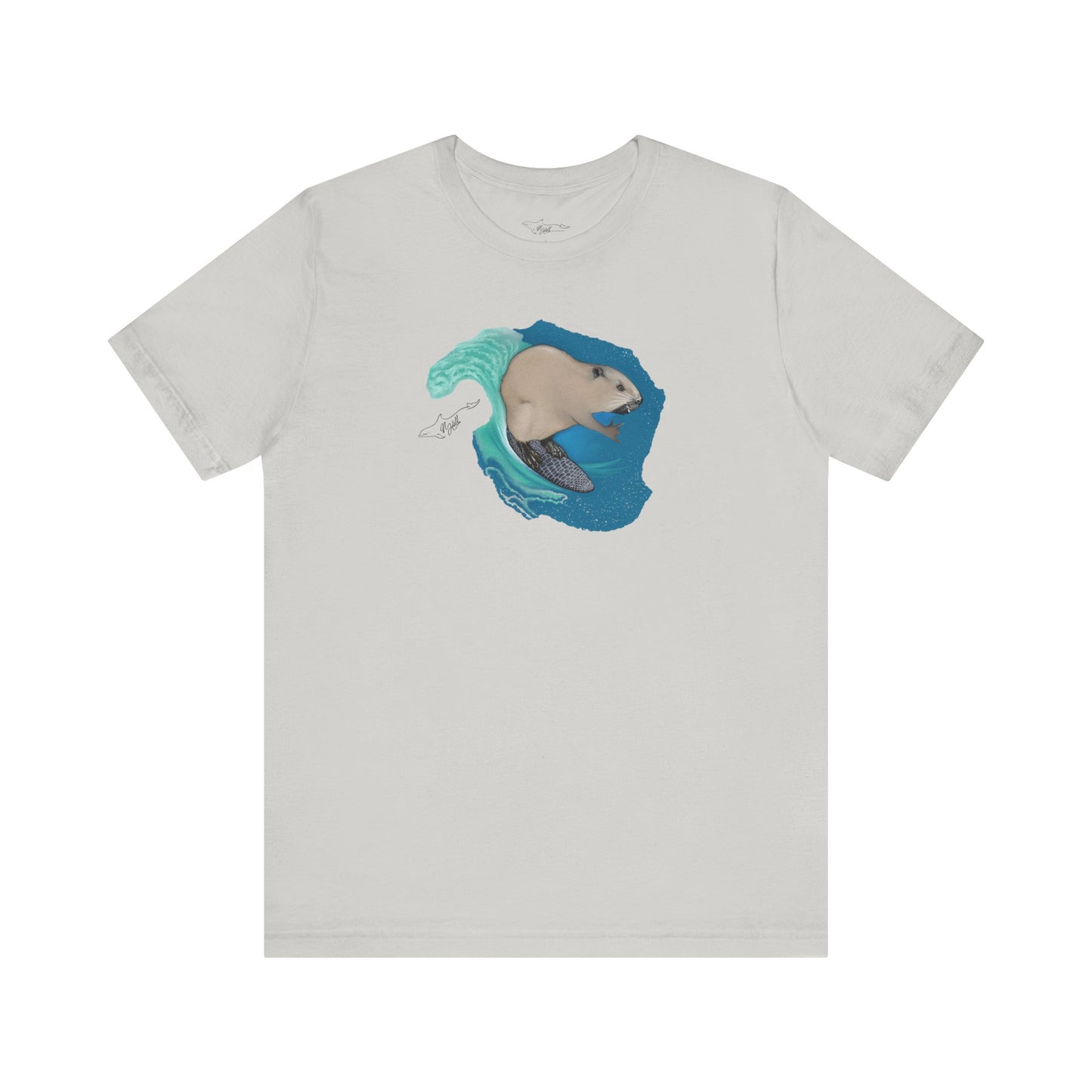 Surfing Beaver Unisex Jersey Short Sleeve Tee