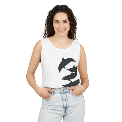 Dolphin Unisex Garment-Dyed Tank Top