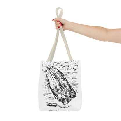 Gray Whale Tote Bag (AOP)