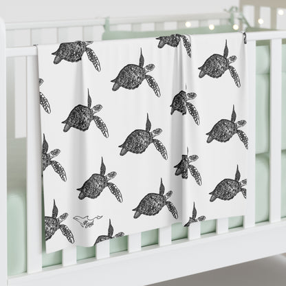 Sea Turtle Baby Swaddle Blanket