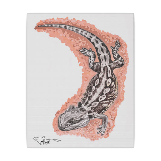 Bearded Dragon Matte Canvas, Stretched, 0.75"