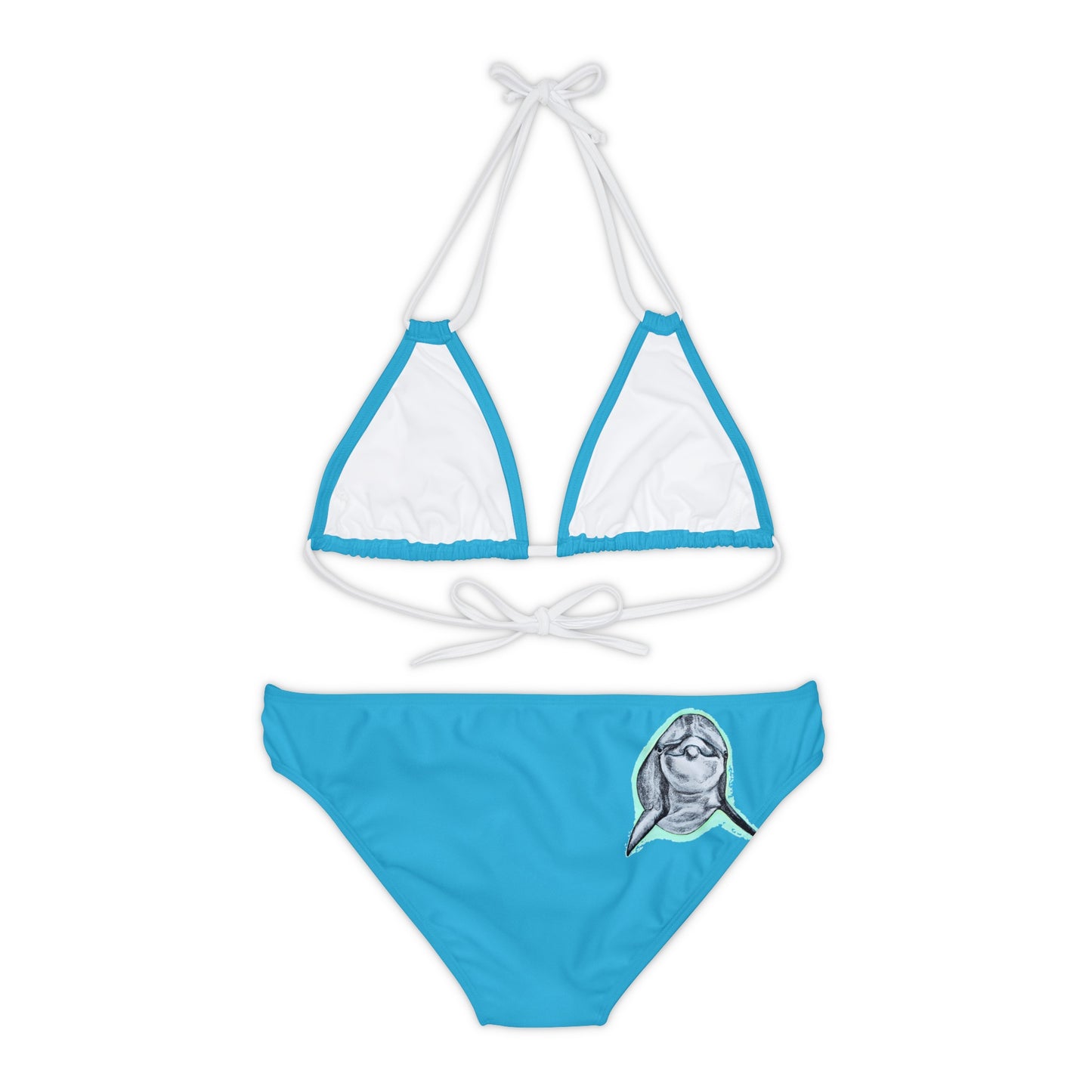 Dolphin Strappy Bikini Set (AOP)