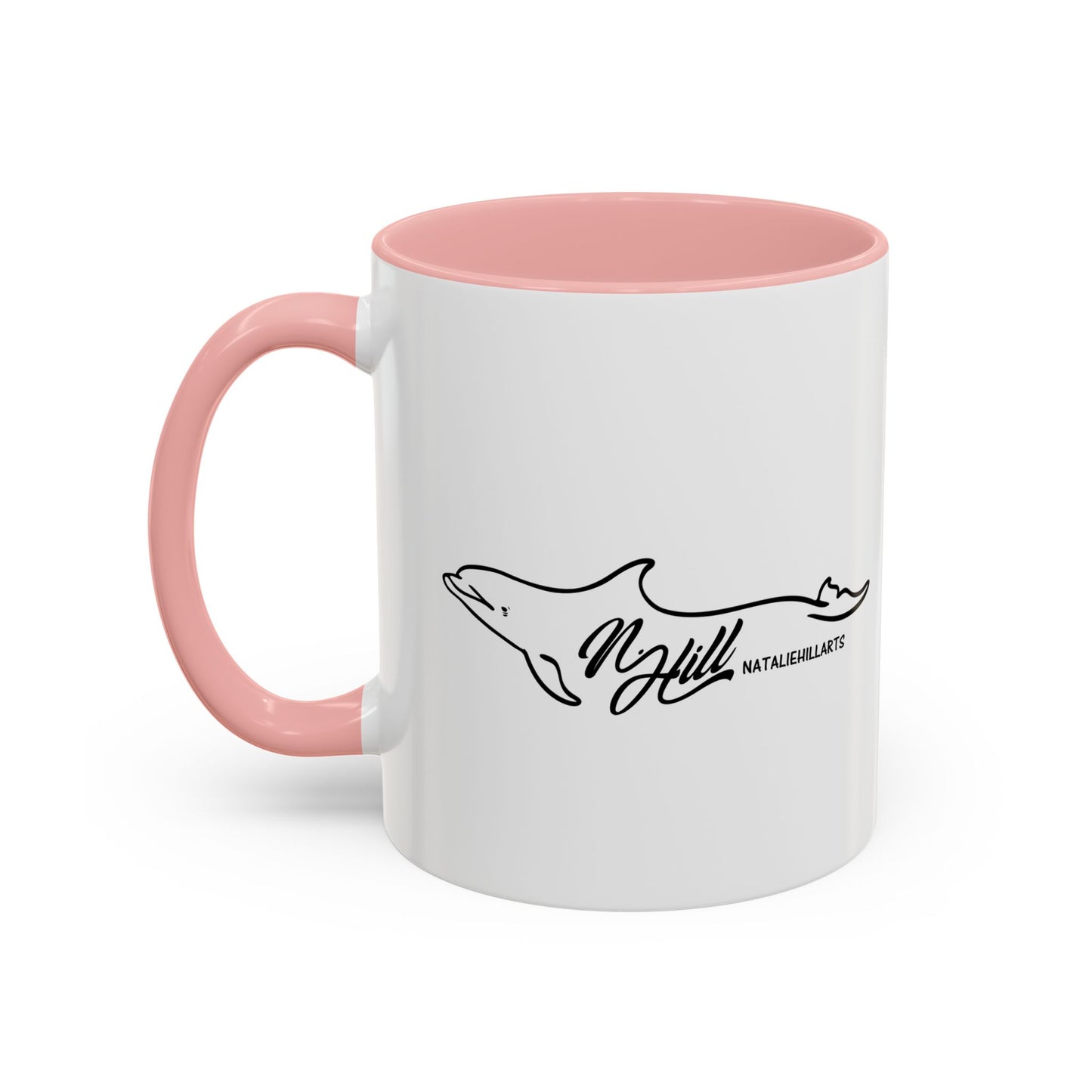 Beluga Whale Blue Hughes Accent Coffee Mug, 11oz