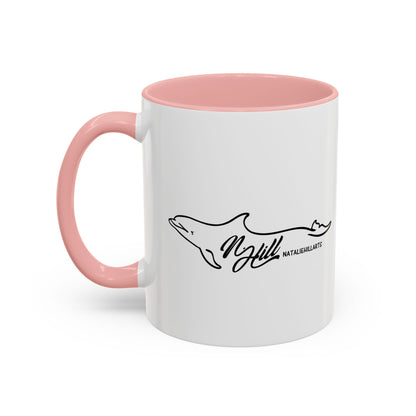 Beluga Whale Blue Hughes Accent Coffee Mug, 11oz