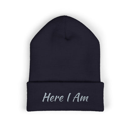Here I Am Classic Cuffed Beanie (Embroidery)