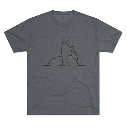 Orca Whale Unisex Tri-Blend Crew Tee
