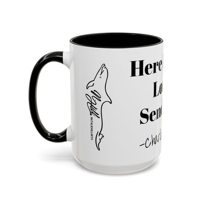 Here I Am, Lord Send Me- Charlie Kirk Accent Coffee Mug 15oz
