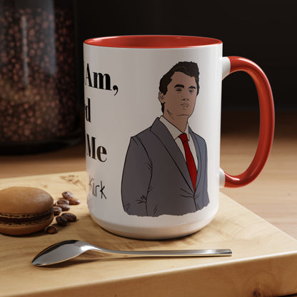 Here I Am, Lord Send Me- Charlie Kirk Accent Coffee Mug 15oz