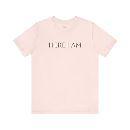 Here I Am Jersey Short Sleeve Tee
