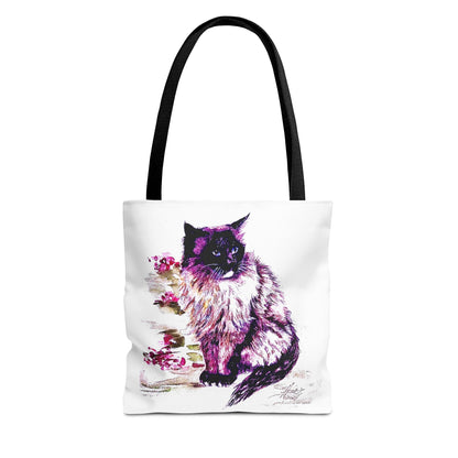 Siamese Cat Tote Bag by Tracy Hill (AOP)