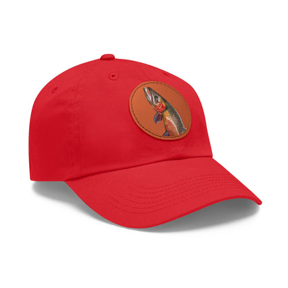 Cutthroat Trout Hat with Leather Patch (Round)