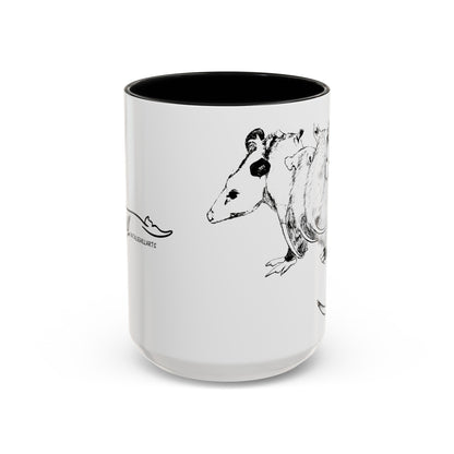 Opossum Accent Coffee Mug (11, 15oz)