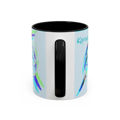 Katina Orca Whale Gestural Accent Coffee Mug (11, 15oz)