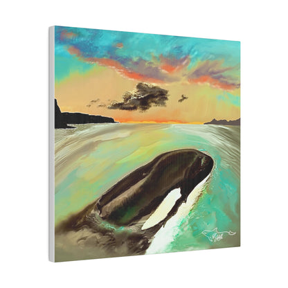 Tokitae/ Lolita Orca Matte Canvas, Stretched, 0.75"