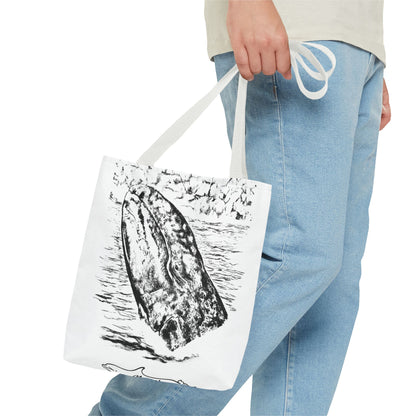 Gray Whale Tote Bag (AOP)