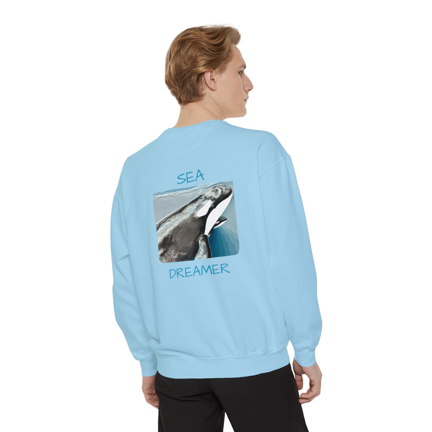 Orca Unisex Garment-Dyed Sweatshirt