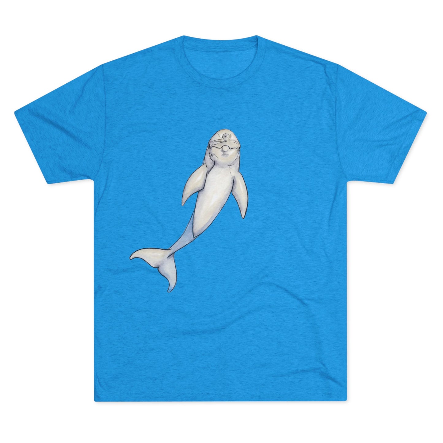 Dolphin Unisex Tri-Blend Crew Tee