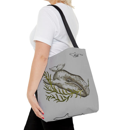 Gray Whale Tote Bag (AOP)