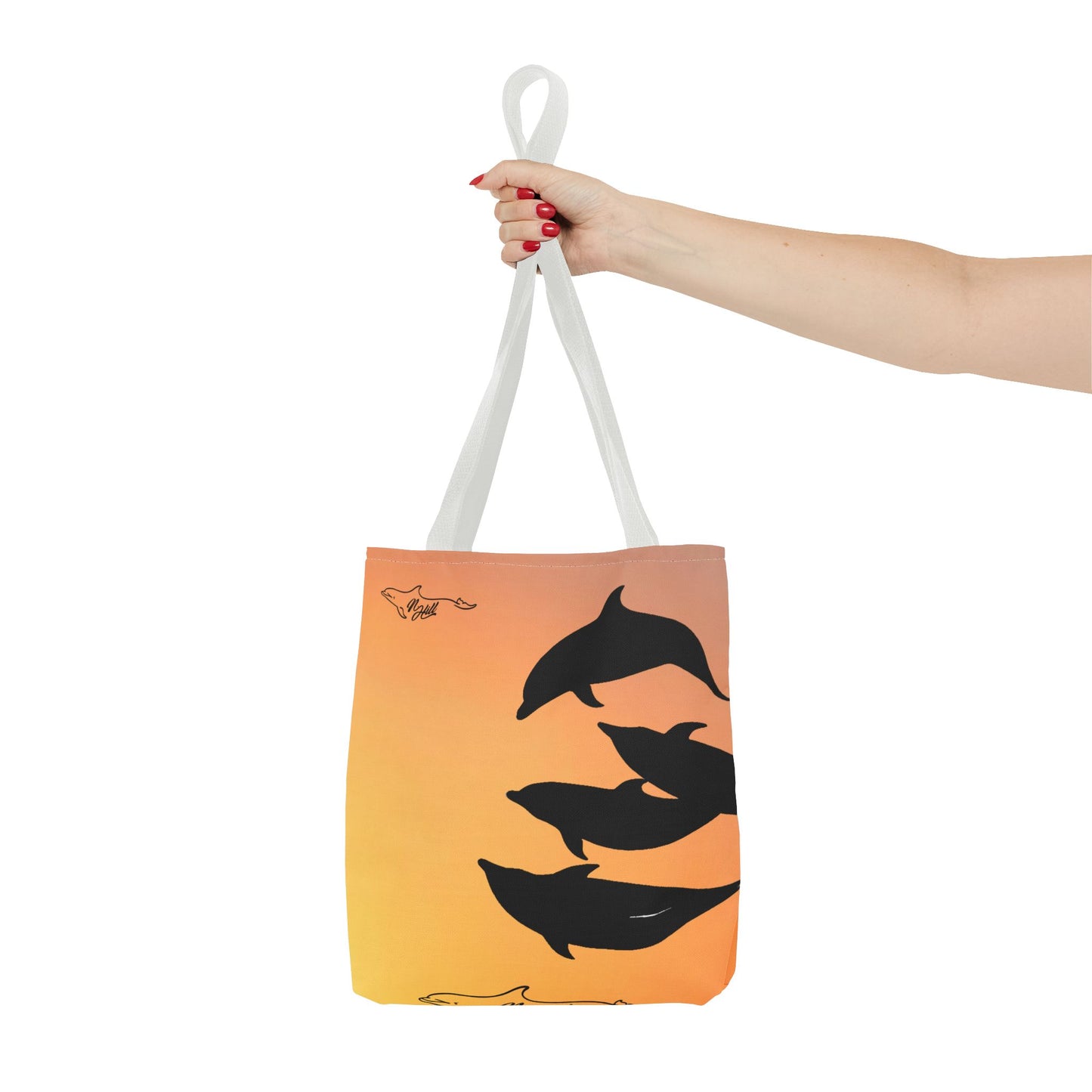 Bowriding Dolphins Tote Bag (AOP)