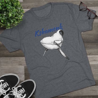 Kshamenk Orca Whale Unisex Tri-Blend Crew Tee