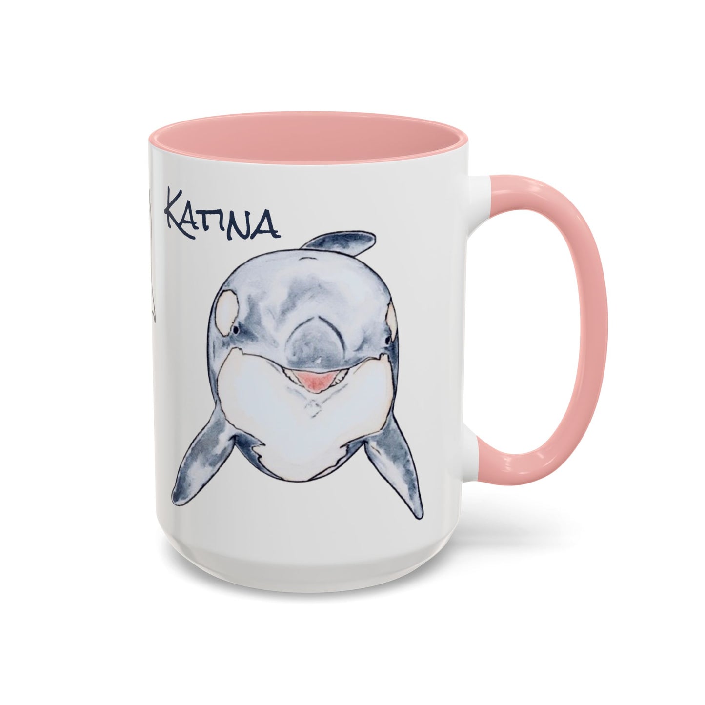 Katina Orca Whale Accent Coffee Mug (11, 15oz)