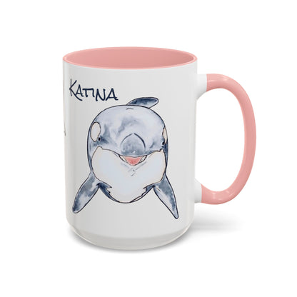 Katina Orca Whale Accent Coffee Mug (11, 15oz)