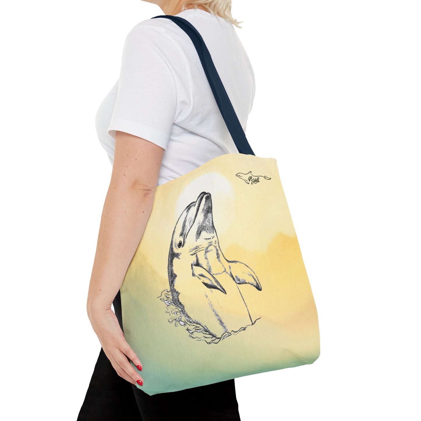 Dolphin Sun Tote Bag (AOP)