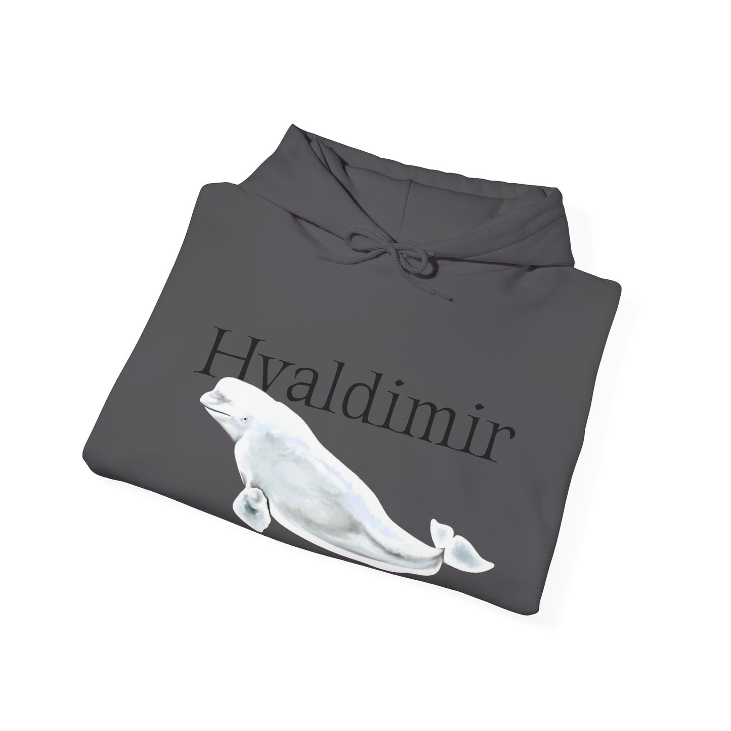 Hvaldimir Beluga Whale Unisex Heavy Blend™ Hooded Sweatshirt