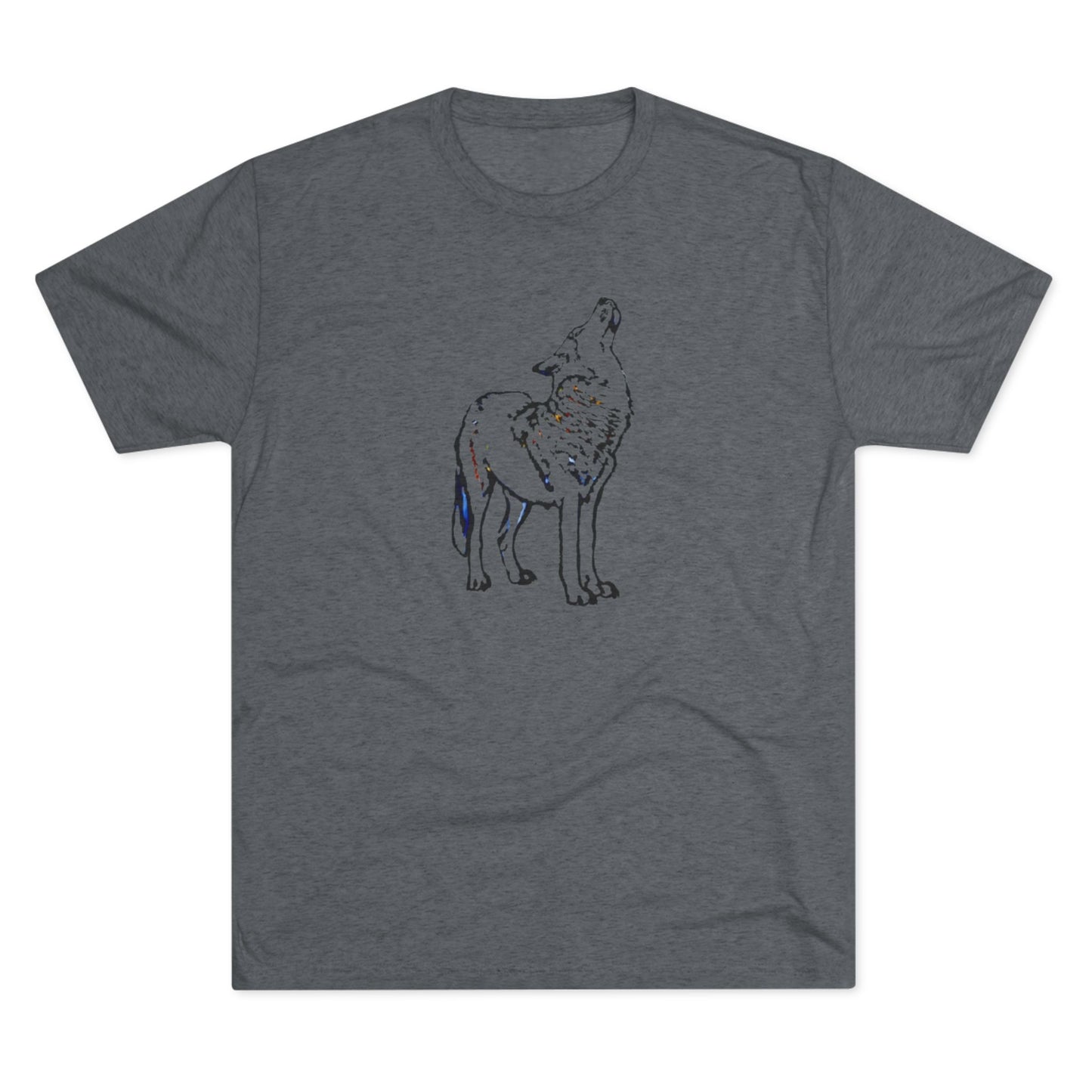 Wolf Unisex Tri-Blend Crew Tee