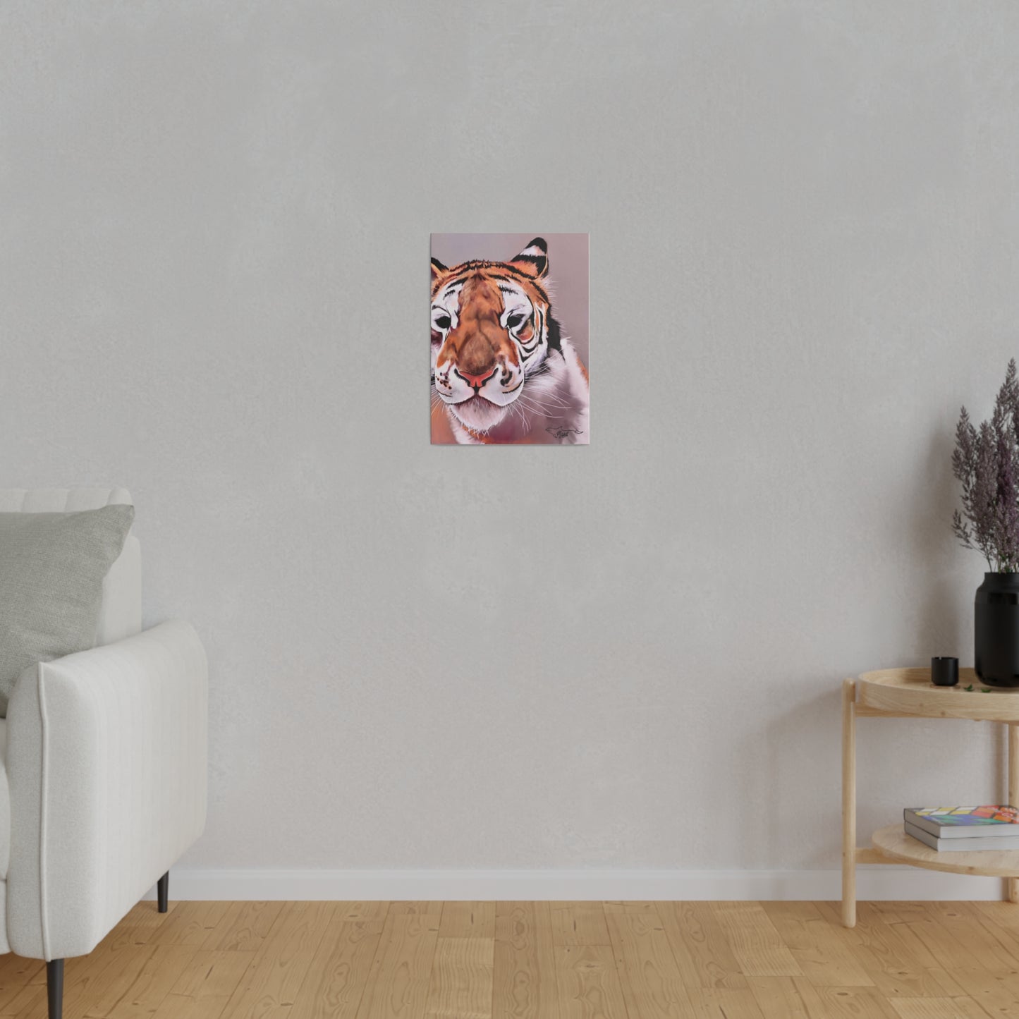 Tiger Matte Canvas, Stretched 10" x 8", 0.75"