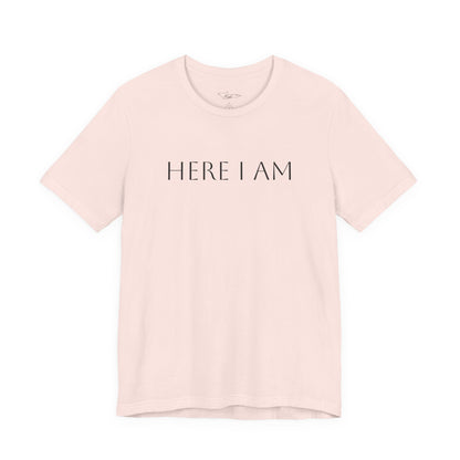 Here I Am Jersey Short Sleeve Tee