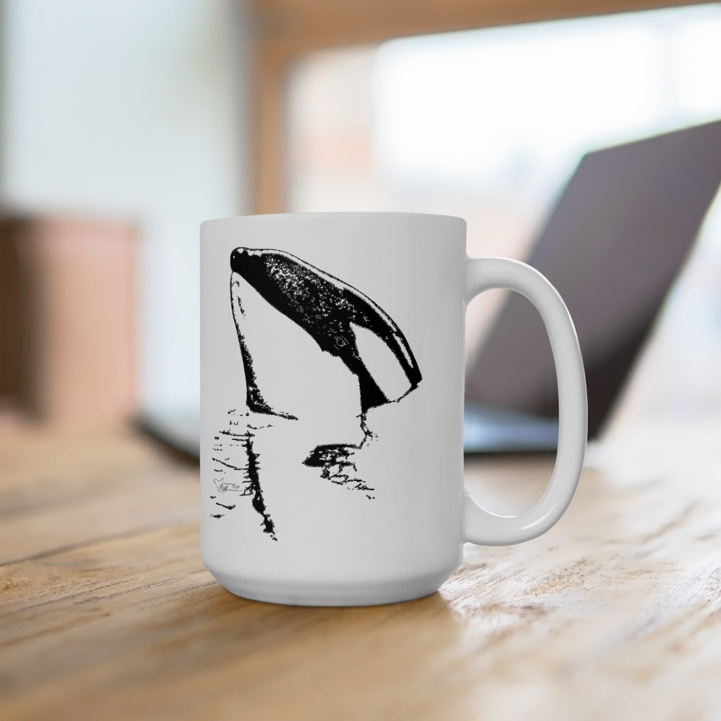 Tiki Treasure Orca Ceramic Mug 15oz