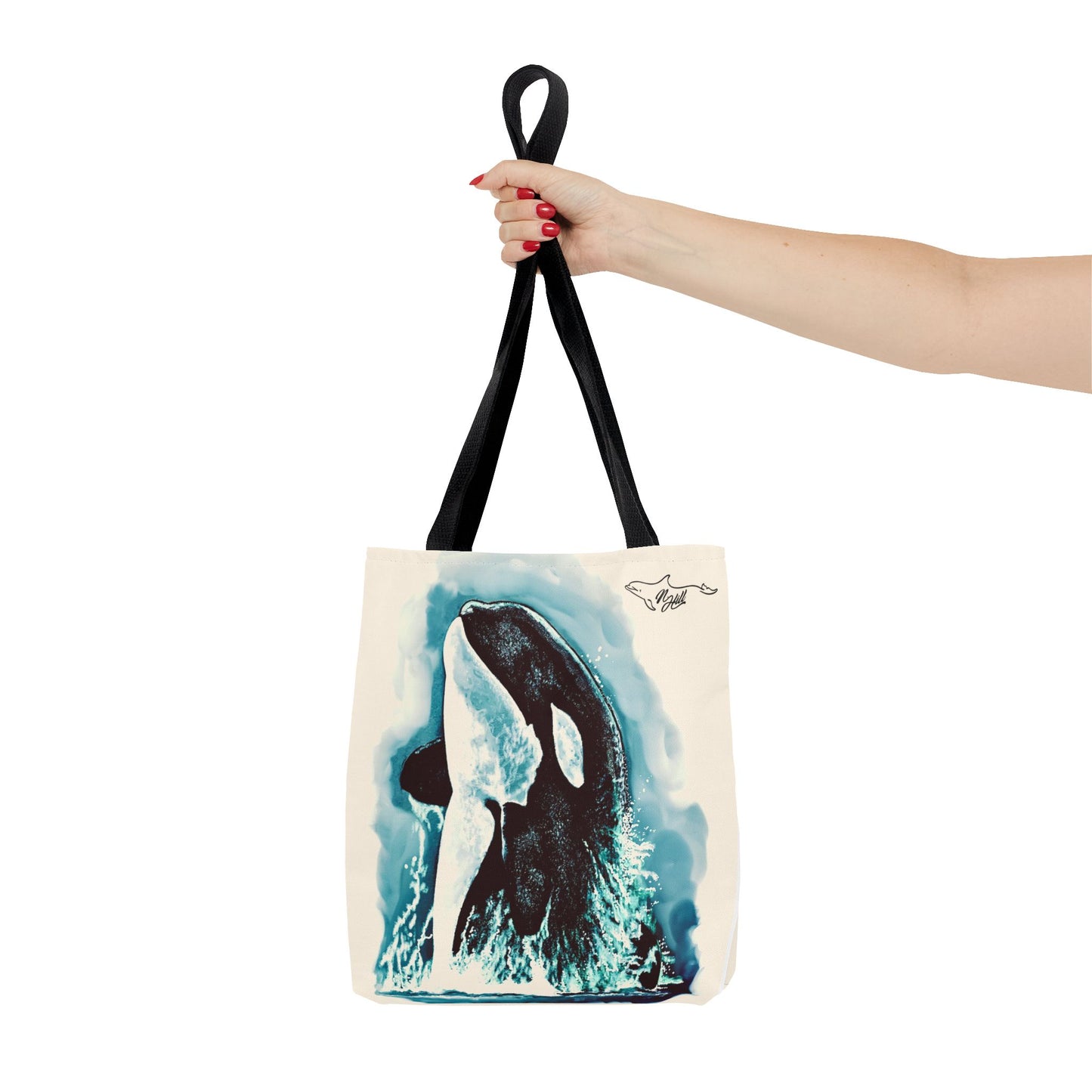 Brave Little Hunter Orca Tote Bag (AOP)