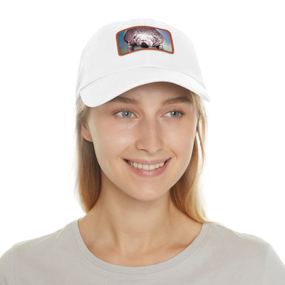 Manatee Hat with Leather Patch (Rectangle)