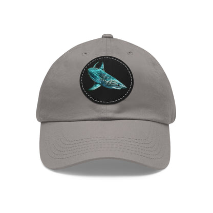 Mako Shark Hat with Leather Patch (Round)