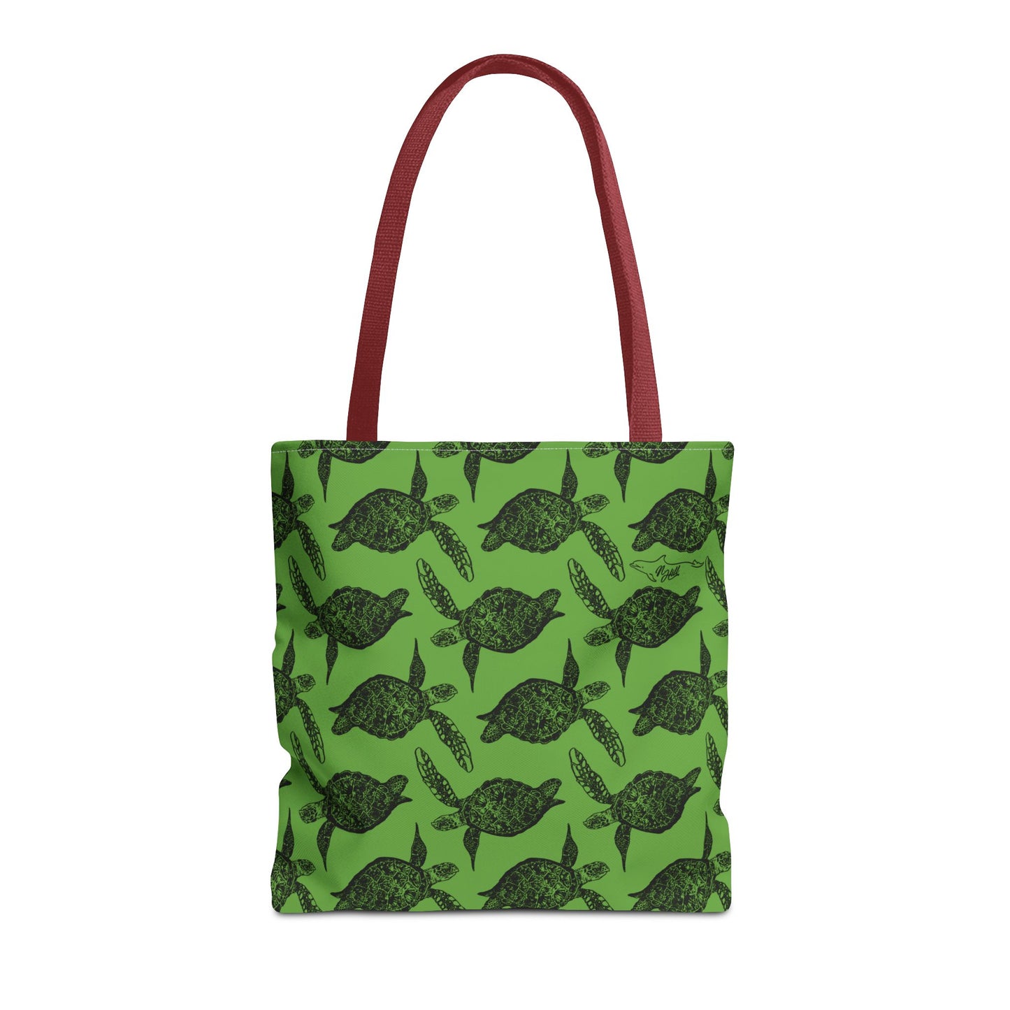 Sea Turtle Tote Bag Green (AOP)