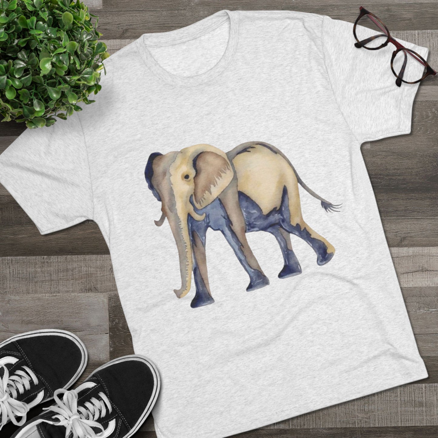 Elephant Unisex Tri-Blend Crew Tee