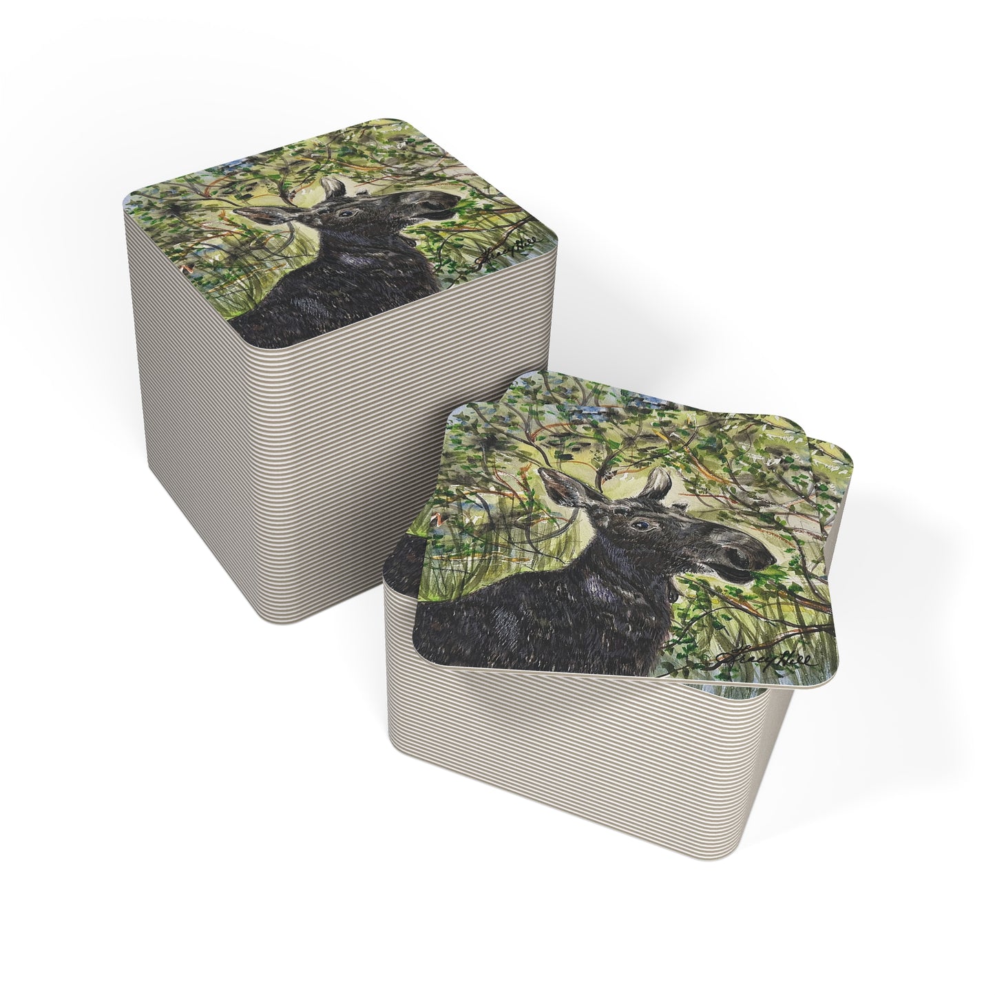 Hidden Springs Moose Coasters (50, 100 pcs)