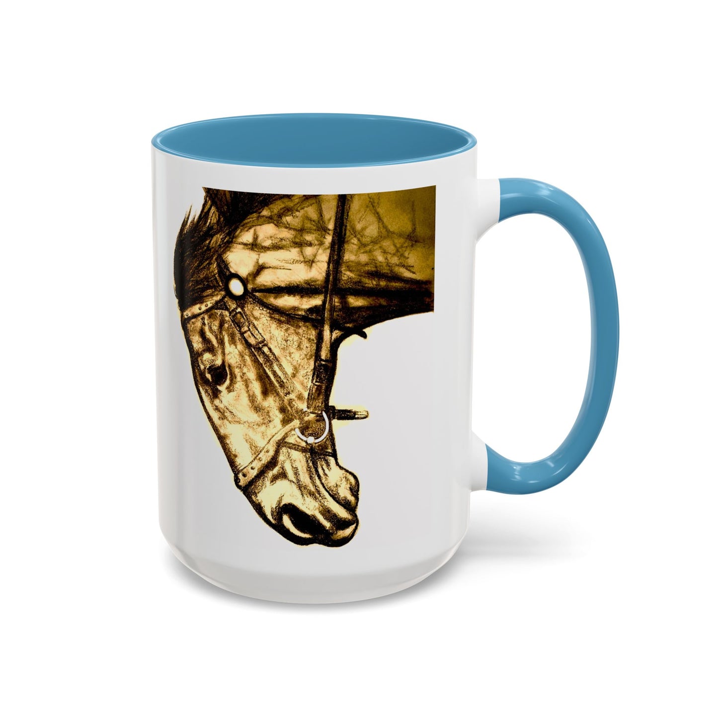 Denny Snowy River Horse Accent Coffee Mug 15oz