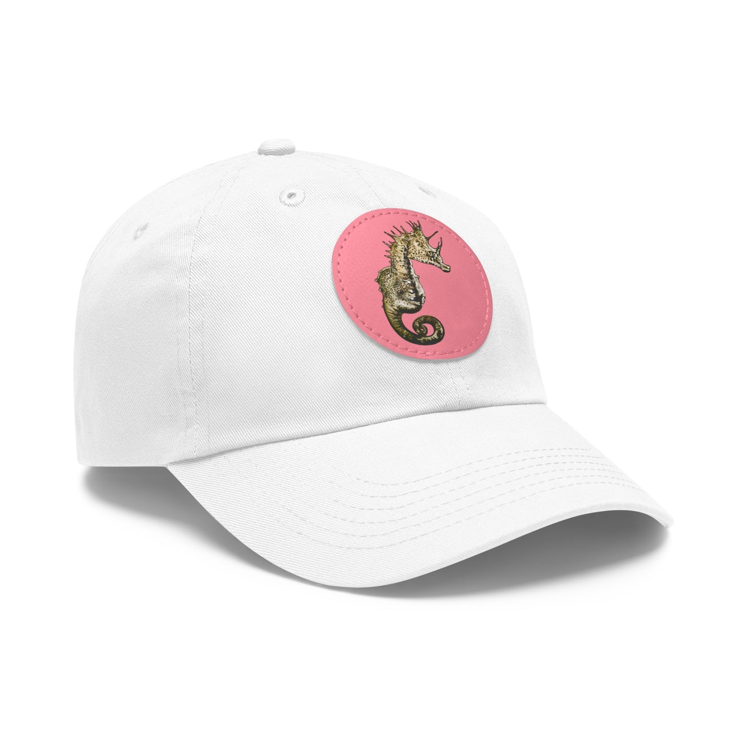 Sea Horse Hat with Leather Patch (Round)