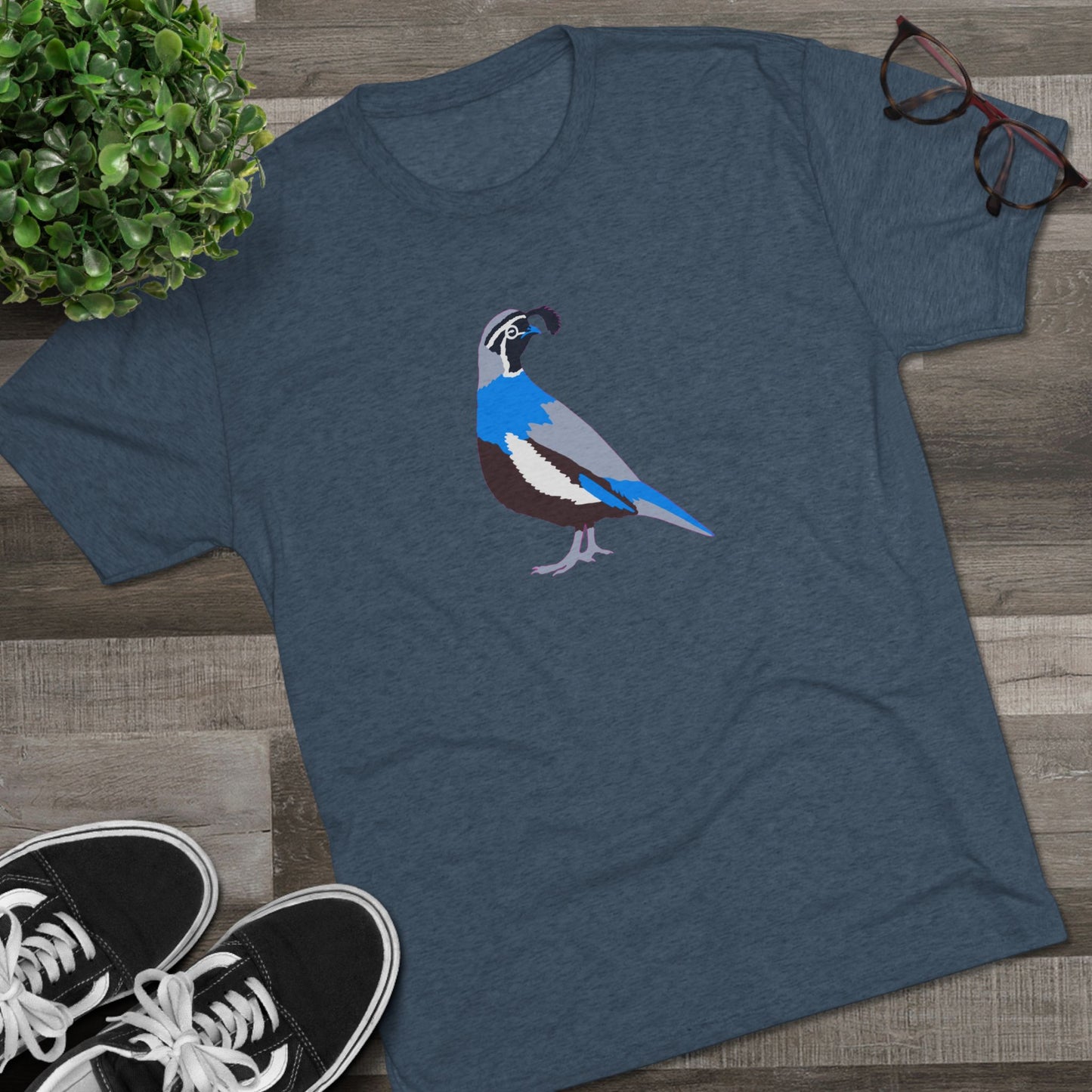Quail Unisex Tri-Blend Crew Tee