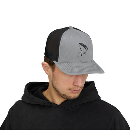 Orca Whale Snapback Trucker Cap